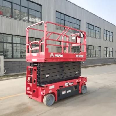 High Quality Self-Propelled Four Wheels Mobile Electric Hydraulic Scissor Lift