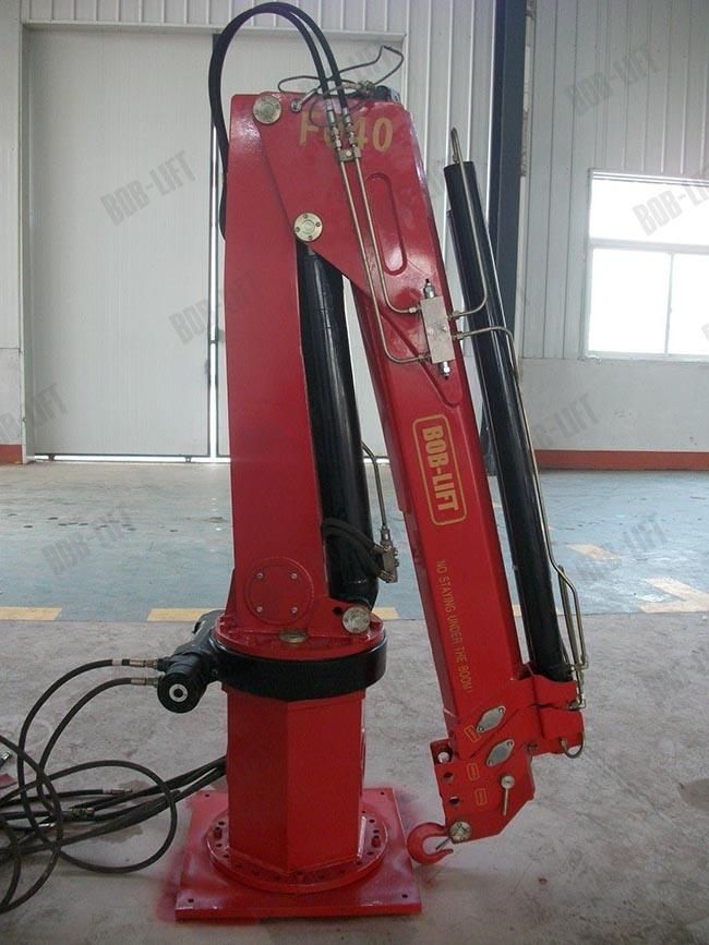 Marine Lifting 2 Ton Knuckle Boom Portable Lift Crane for Sale