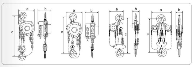 Manual Lifting Chain Hoist, Hand Chain Block, High Quality Lifting Block 500kgs-2000kgs