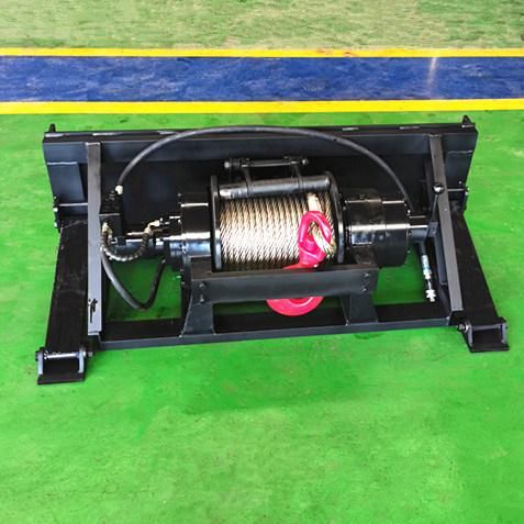 Forestry Logging Hydraulic Horizontal Remote Control Lifting Low High Speed Cable Winch 10 Ton Construction Building Built Hydraulic Winch with High Speed