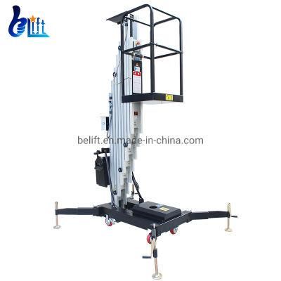 8m 150kg Portable Electric Access Aerial One Man Mast Lift