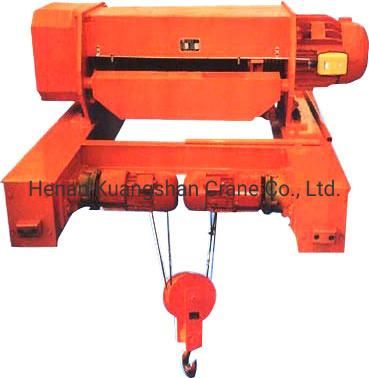 Dual Rail Hoist Winch Trolley Traveling for Double Girder Crane