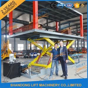 Portable Hydraulic Scissor Car Lift for Home Garage