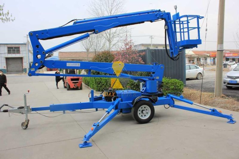 Battery Electric Hydraulic Man Cherry Picker Spider Towable Articulated Telescopic Boom Lift