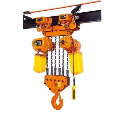 Giant Lift Electric Chain Hoist High Quality China Manufacturer Supply Lifting Winch (HHBD-I-15T)