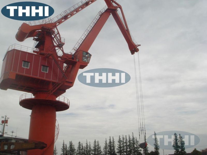 Fixed Jib Port Ship Electro Hydradlic Deck Crane