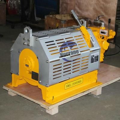 Ce Certification Remote Control 10 Ton Air Winch for Construction