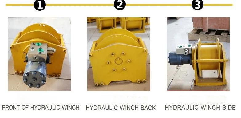 Single 1 Ton 2 Ton 3 Ton Hydraulic Winch with Planetary Gear Box