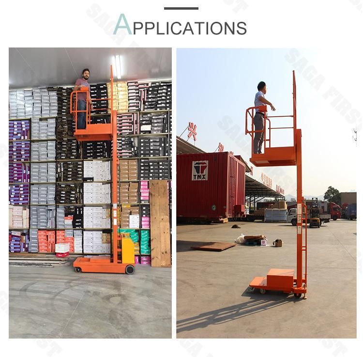 Aerial Pick up Cargo Truck Order Picker Lift Machine