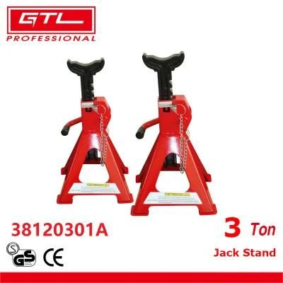 1 Pair 3tonne Capacity Car Jack Axle Stand in Red or Customized Color for Workshop / Garage Auto Repair (38120301A)