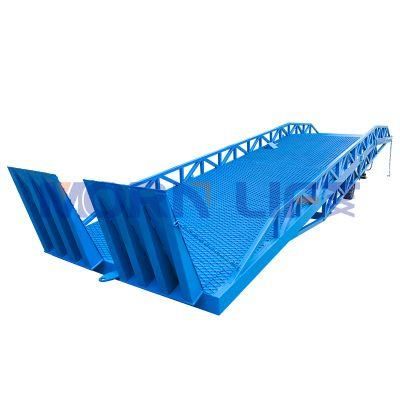 ISO 9001 Approved Hydraulic Morn Container Unloading Ramp Mobile Yard Ramps