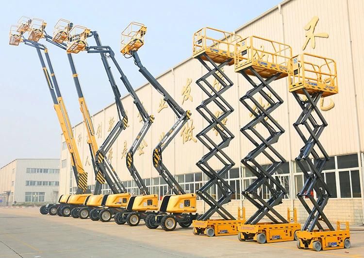 XCMG Official 8m Small Self Propelled Mobile Electric Hydraulic Manlift Scissor Platform Lift for Sale