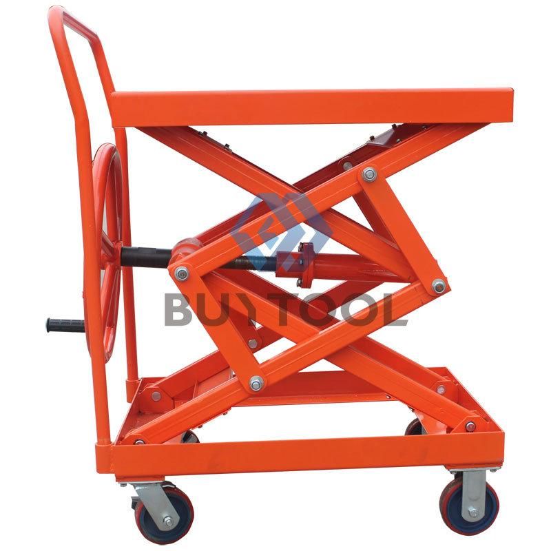 Manual Lift Table Truck Without Hydraulic Pump