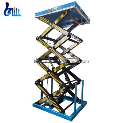 3.5m 1ton Hydraulic Electric Scissor Lift Tables for Sale