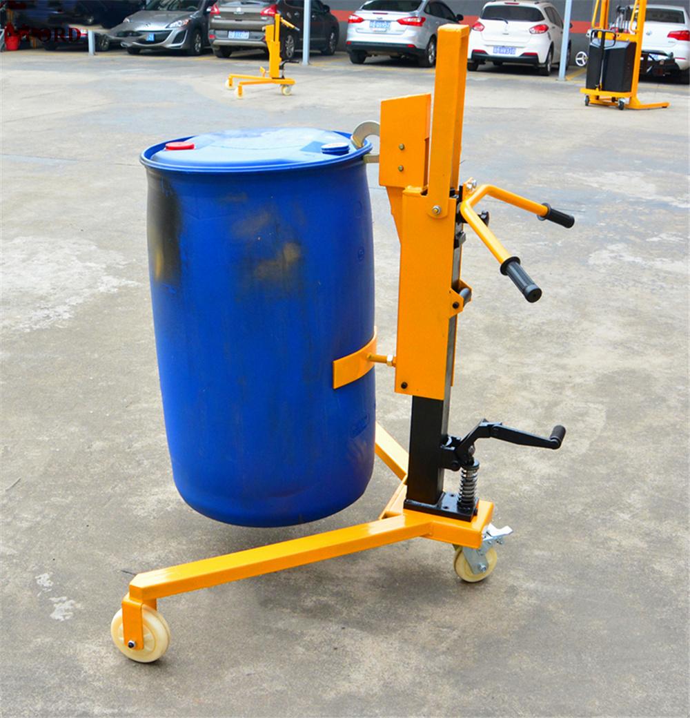 China Manufacturer 350kg Dt350b Oil Drum Carrier Hydraulic Hand Pallet Truck