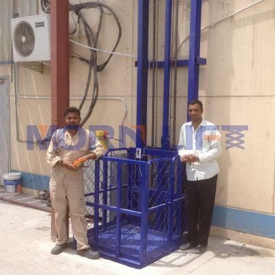 500kg Small Mezzanine Floor Hydraulic Goods Lift Height to 3.5m