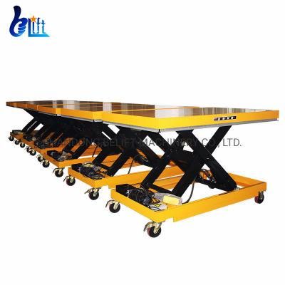 Small Scissor Lift Table with Wheels Rollers for Factory