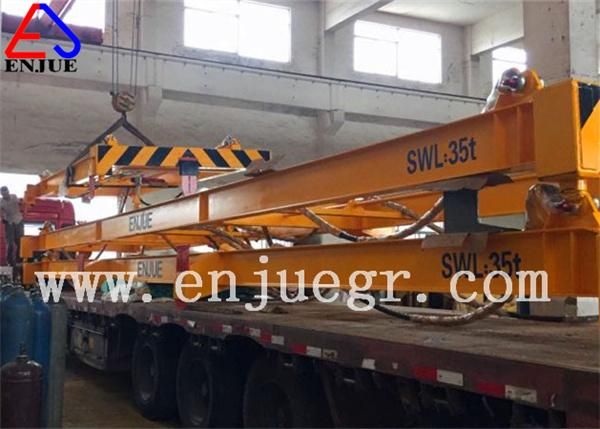 Manual Telescopic Over Height Container Frame Container Lifting Beam for Flat Rack for Stacker Supplier