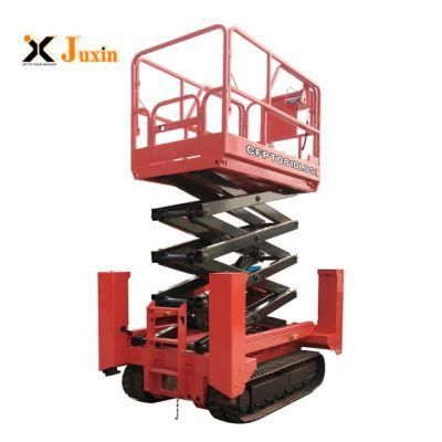 One-Touch Leveling Hydraulic Outrigger Man Lift Scissor Lift Table China