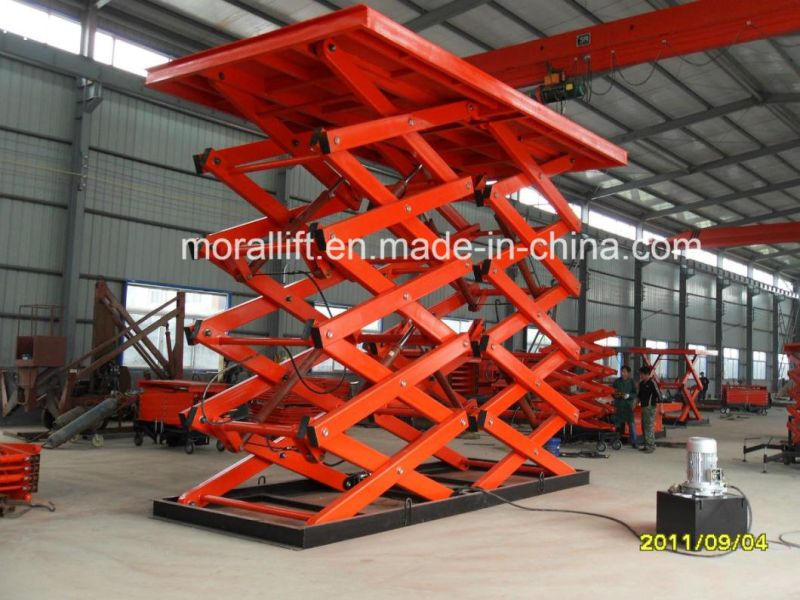 Scissor Type Stationary Hydraulic Heavy Loading Lift for Sale