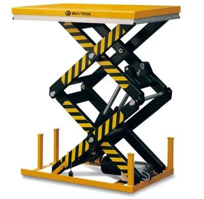 1.0 Ton HD1000 Electric Fixed Scissor Lift Table for Sale