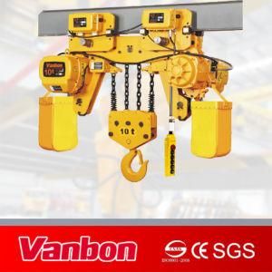 Shanghai Good Sale and Quality 10 Ton Low Headroom Type Hoist