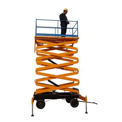 500kg 12 Lift China Movable Full Auto Electric Scissor Lift