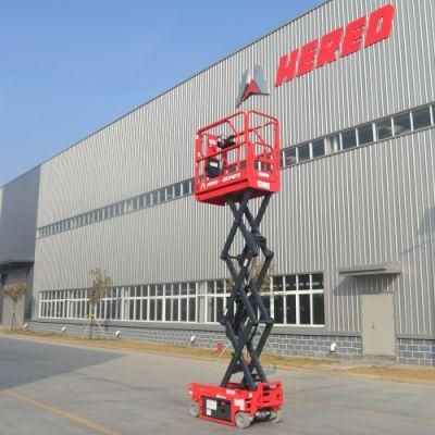 300kg CE ISO 4m 6m Best Seller Mini Factory Supply Self-Propelled Electric Scissor Lifts Self Moving Aerial Work Platform