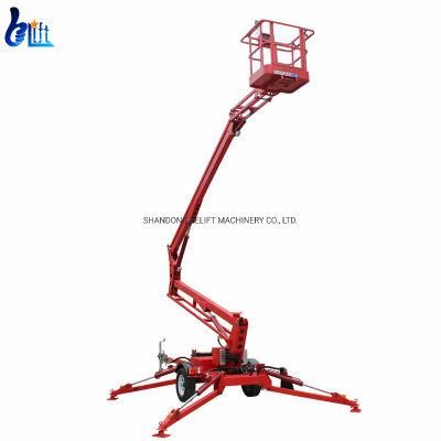 Electric Cherry Picker Towable Boom Lift 20m Aerial Work Platform