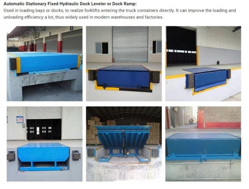 8t Loading Ramps Ce Hydraulic Dock Leveler Lifting Equipment