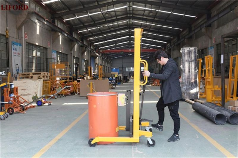Hot Sale 400kg Hydraulic Manual Drum Lifter Drum Stacker Dt400A