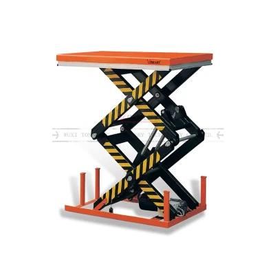 Ying-Lift Heavy Duty1000kg/ 2000kg/ 4000kg Hot Sale Electric Double Scissor Lift Table