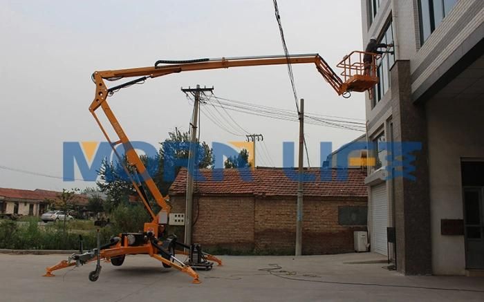 Morn 10m Height Trailer Cherry Picker Tow-Behind Boom Man Lift