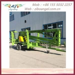 Hydraulic Battery Power Lifting Equipment Lifting Table Trailer Mounted Boom Lifting Platform Lift Table Climbing Platform 8-16m