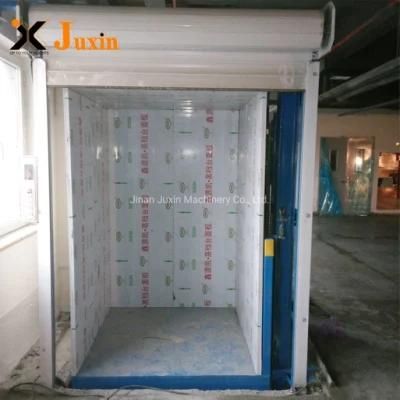 Hydraulic Warehouse Vertical Cargo Elevator Goods Lift with Collapsible Gate