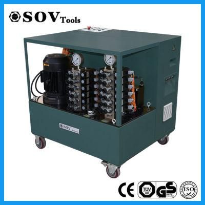 24 Points PLC Hydraulic Jack Synchronous Lifting Control System