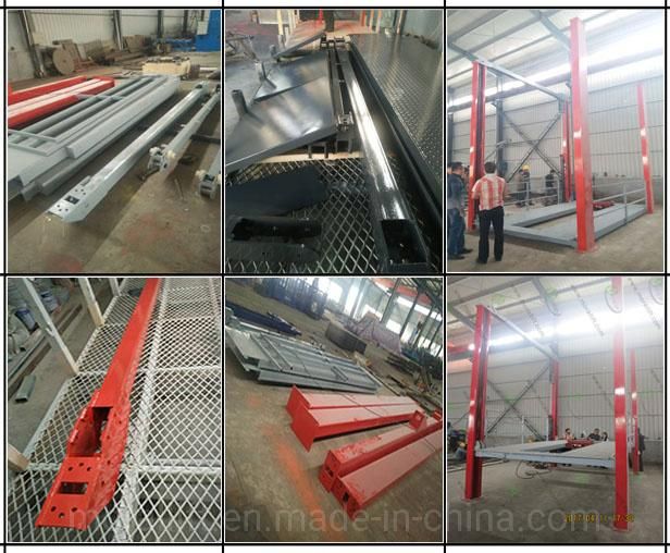 4 Guide Rails Vertical Car Parking Lift with CE