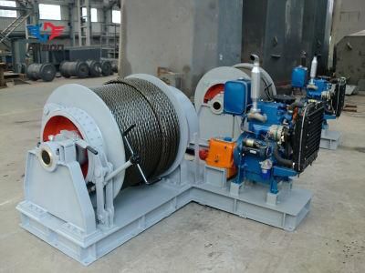 Four Cylinder High Efficiency Diesel Pulling Winch
