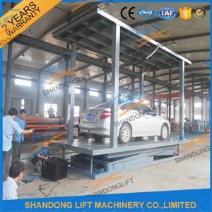 Double Deck Mobile Electric Hydraulic Scissor Car Lift Table