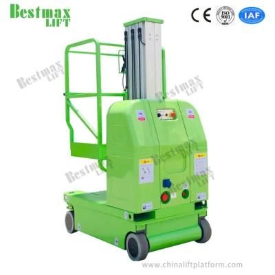 Mg600-1s 125kg Load Self Propelled Vertical Lift with Single Mast