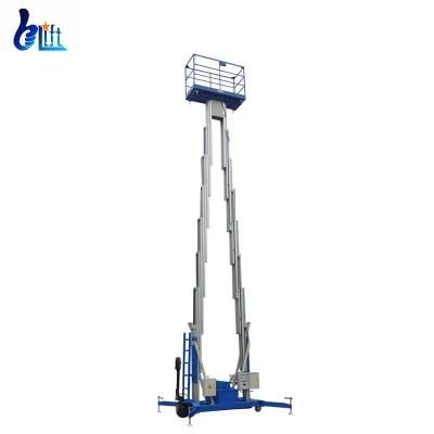 6-14m CE Cheap Price Battery Electric Lifting Equipment Dull Mast Aluminum Lift
