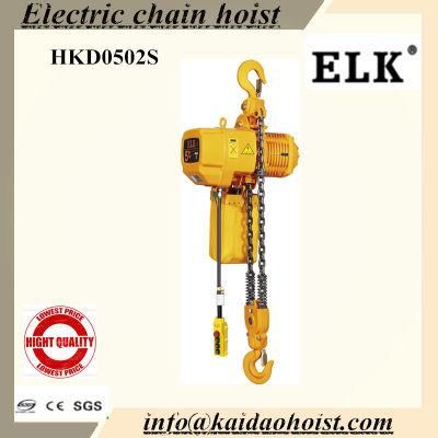 5000kgs Electric Chain Hoists with Electric Trolley