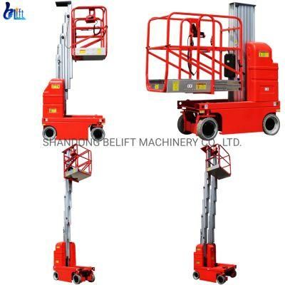 Factory OEM Single Mast Self Propelled Aerial Platform Telescopic Lift