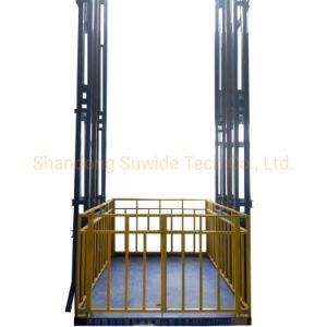 Suwide 3000kg 4000kg 5000kg Hydraulic Good Lift Industrial Warehouse Cargo Lifter Vertical Freight Elevator Sales