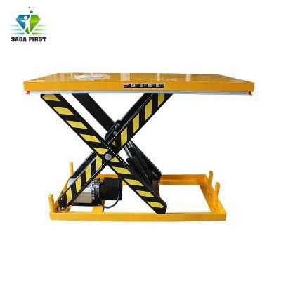 Hydraulic Vertical Electric Lift Table 1ton Small Scissor Freight Elevator