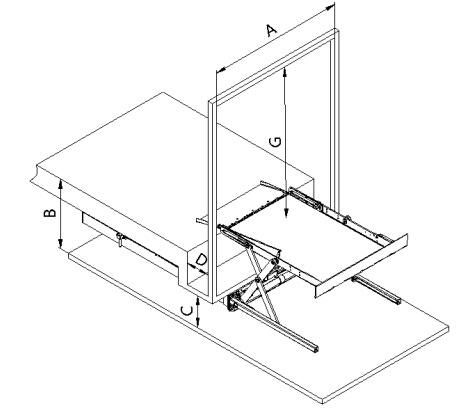 Ce Certified Electrical & Hydraulic Wheelchair Lift for Bus Model Uvl-700-S