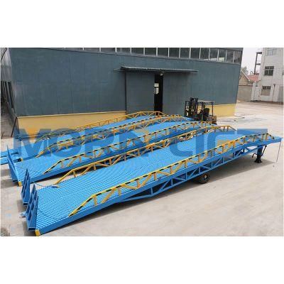 10t Hydraulic Electric/Manual Truck/Mobile Container Forklift Load/Loading Dock Leveler Platform Yard Ramp