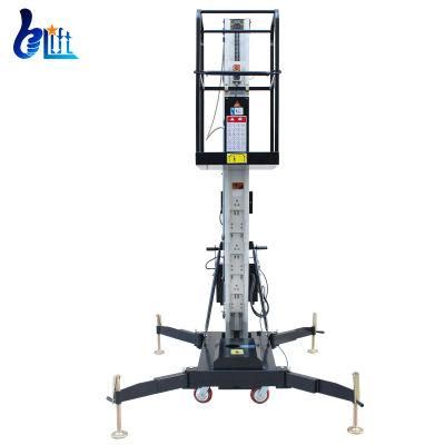 Cheap China Portable 10m Electric Aerial Work Man Mast Lift Platforms