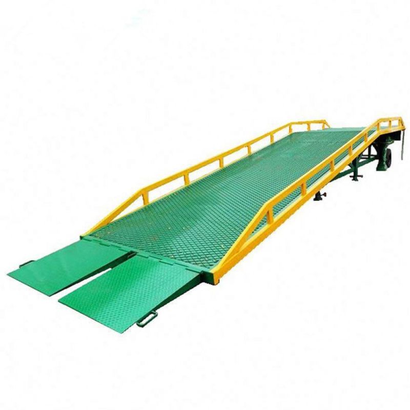 Mobile Yard Loading Ramp Adjustable Height Forklift Container Dock Ramp