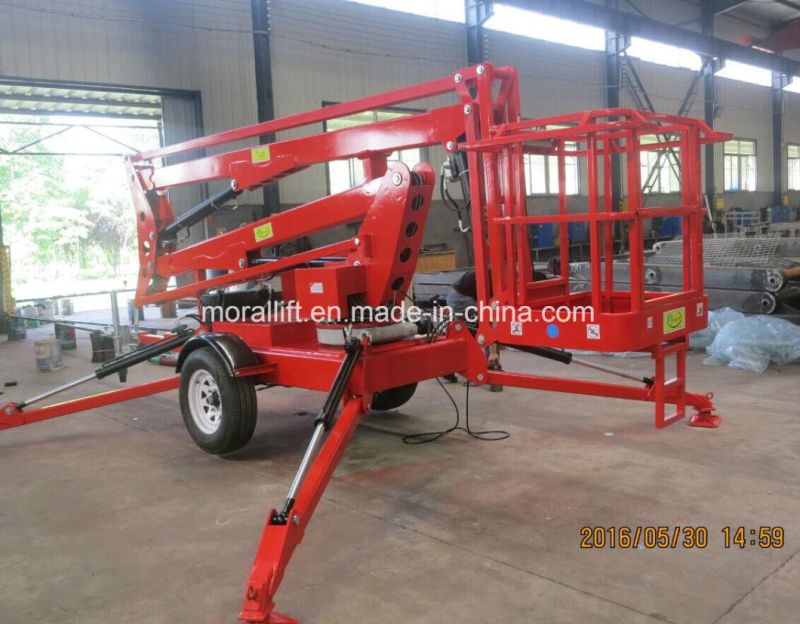 10m 12m 14m 16m Towable Trailer Spider Boom Lift